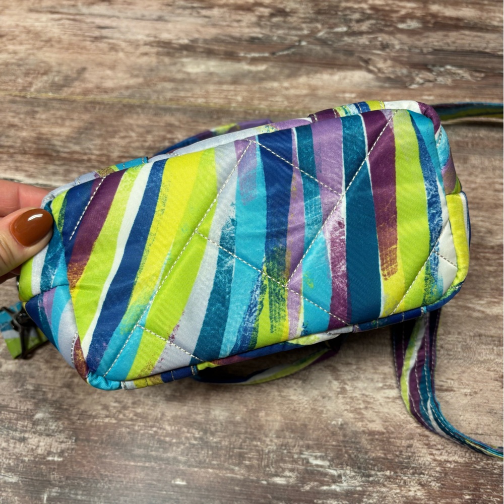 Lug | VGUC Dory Mini Crossbody Bag Brushstrokes Multi Quilted Multi-Pocket - Picture 10 of 12